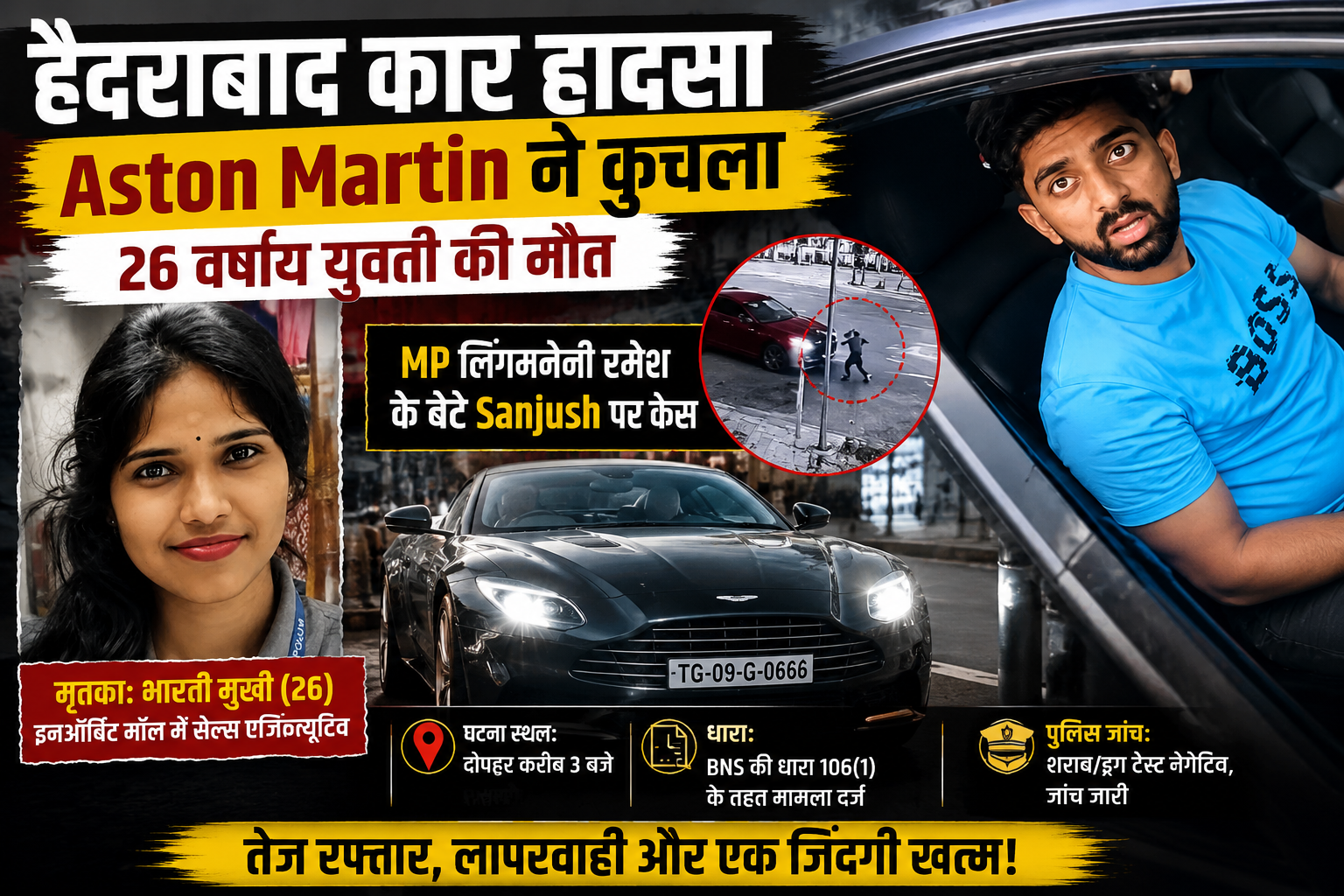 Hyderabad Aston Martin Accident