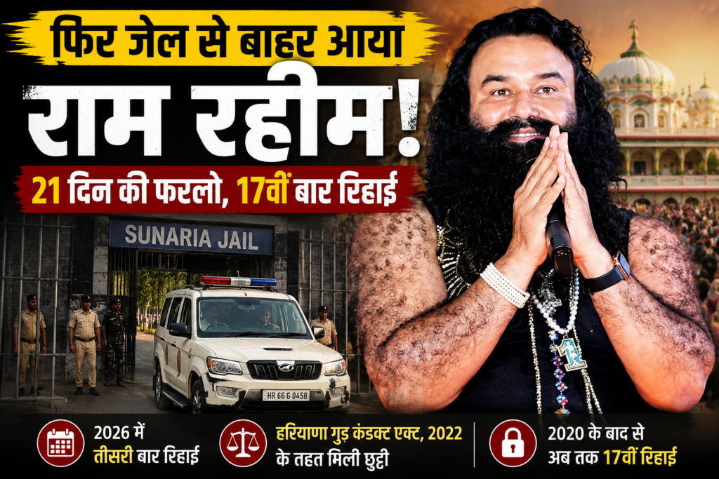 Gurmeet Ram Rahim 21 day furlough