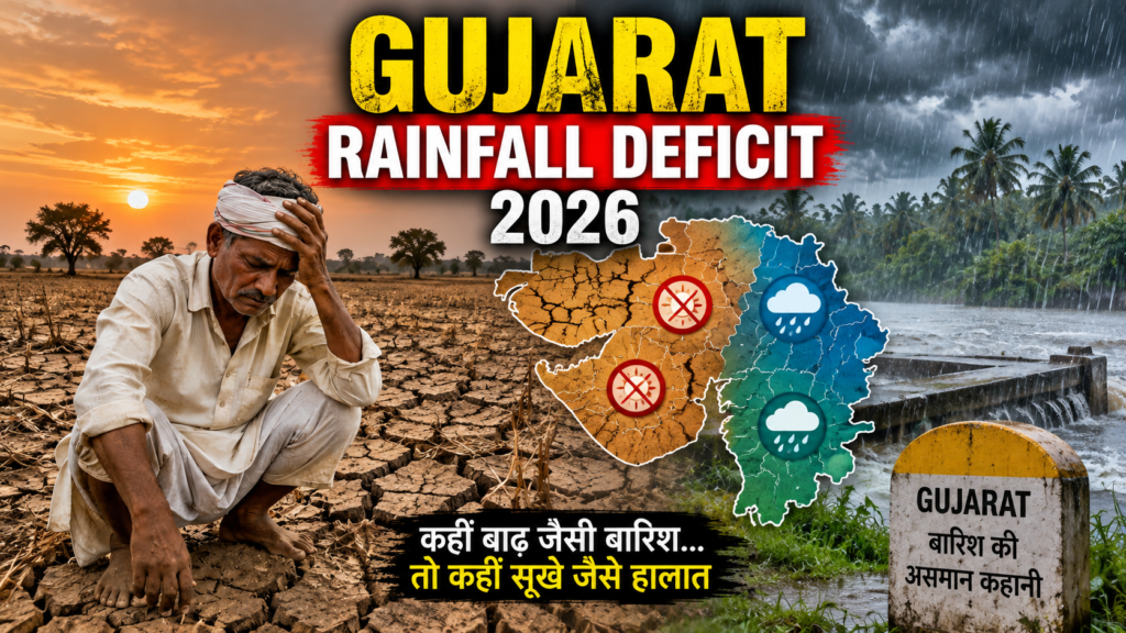 Gujarat rainfall deficit 2026