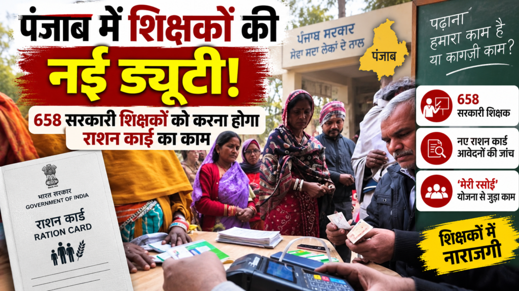 Punjab Teachers Ration Card Duty 2026